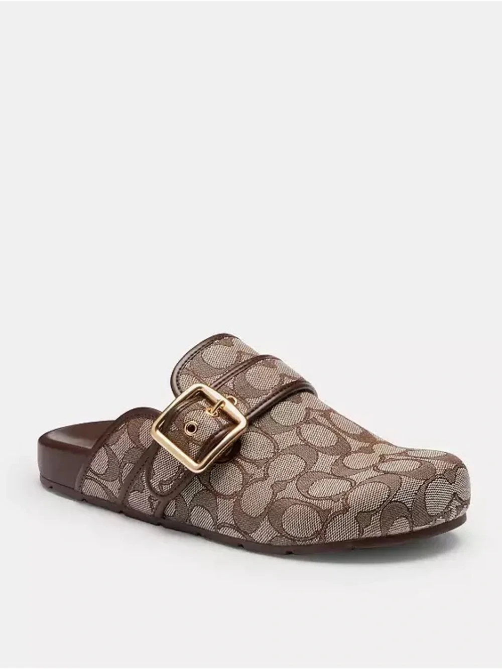Coach Archival Signature Jacquard Buckle Clog NWT Size 9